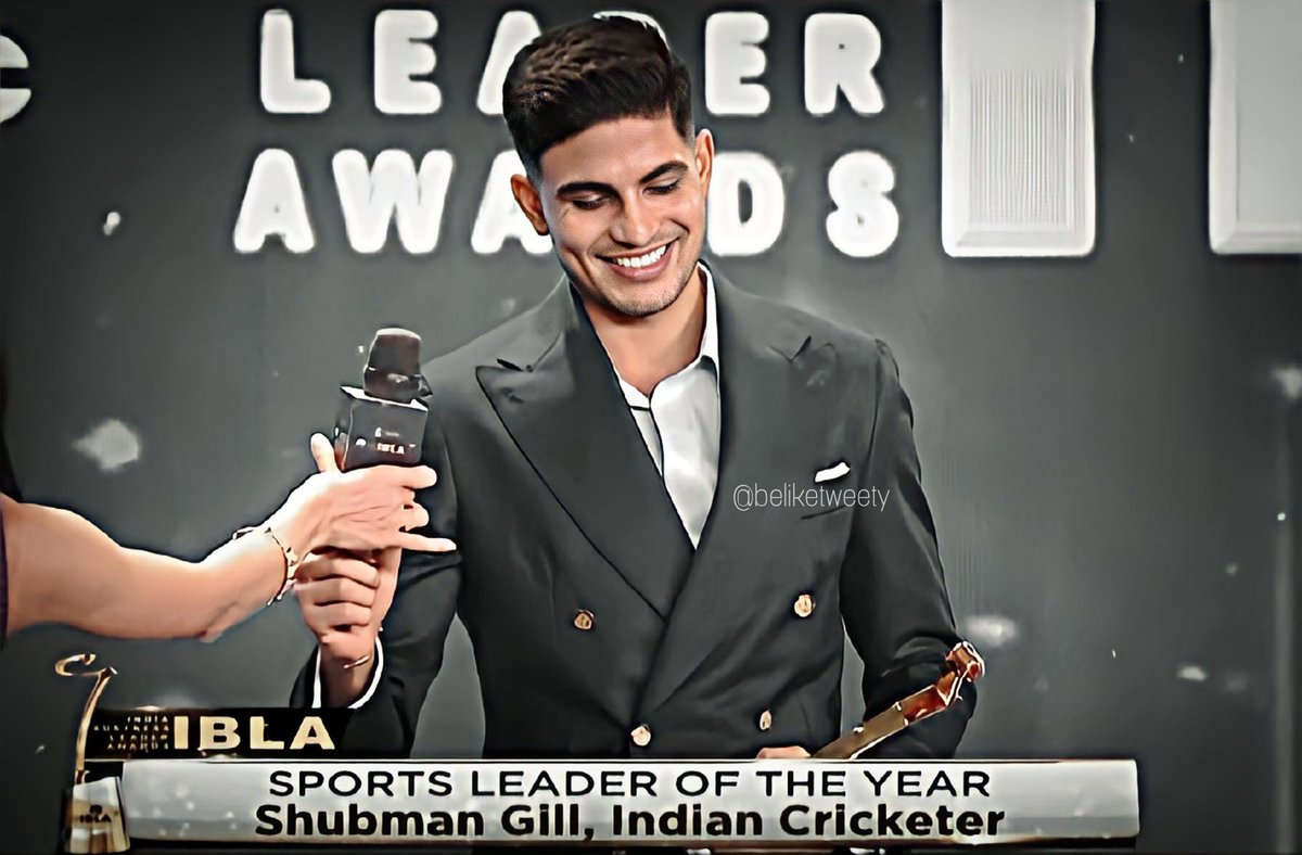 Amreen_Srkian's tweet image. Unstoppable Shubman Gill💟💟
Shubman Gill won the Sports Leader of the Year award 🔥🔥

#ShubmanGill 
 #IBLA2023