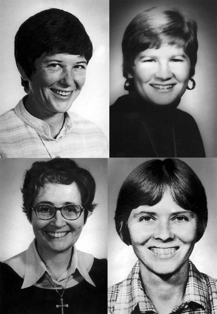 JamesMartinSJ's tweet image. Dear friends: On this day in 1980, four Catholic women, Maryknoll Sisters Ita Ford and Maura Clarke, Ursuline Sister Dorothy Kazel and Lay Missioner Jean Donovan, were martyred in El Salvador, because of their work with the poor....