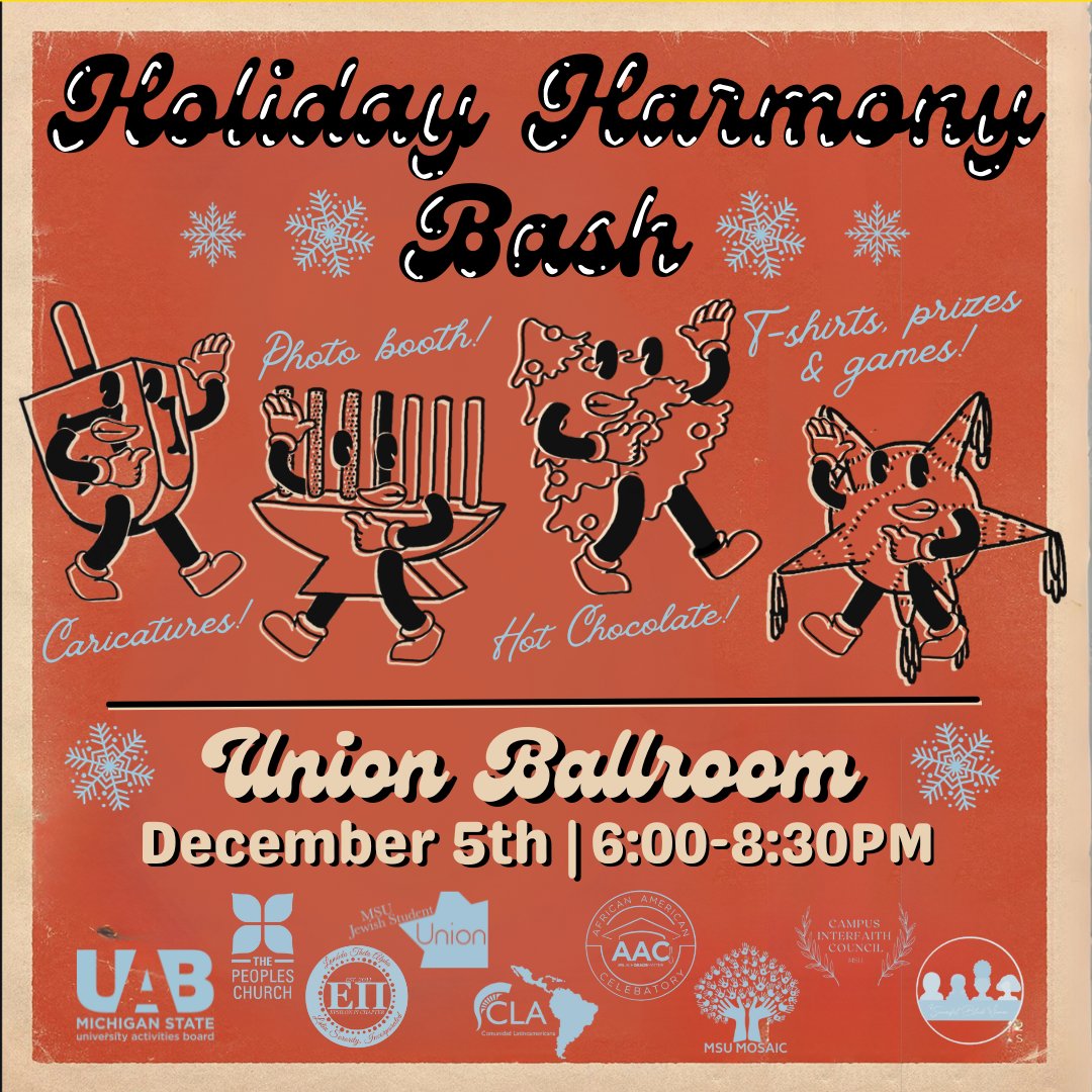 Come and experience the magic of December holidays at Holiday Harmony Bash! Immerse yourself in the diverse traditions of different cultural and religious holidays through fun educational activities, engaging themed-crafts, delicious cultural food and drink, while supplies last!