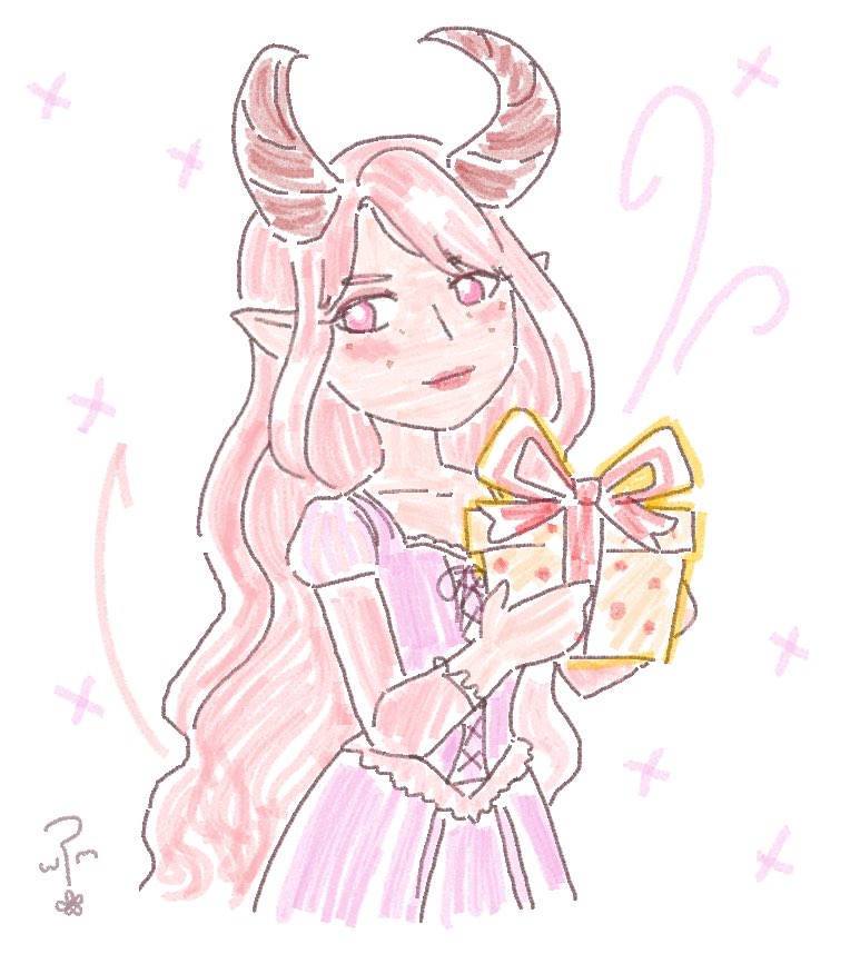 Here are some adorable holiday portraits by <a href="/WhyMaige/">🌸 𝗪𝗵𝘆 𝗠𝗮𝗶𝗴𝗲</a>! <a href="/Faebelina/">🦋Faeb🍃</a>’s Eilsid and my Mynthia holding some gifts! They’re so cute!!! 🥰🎁 💖