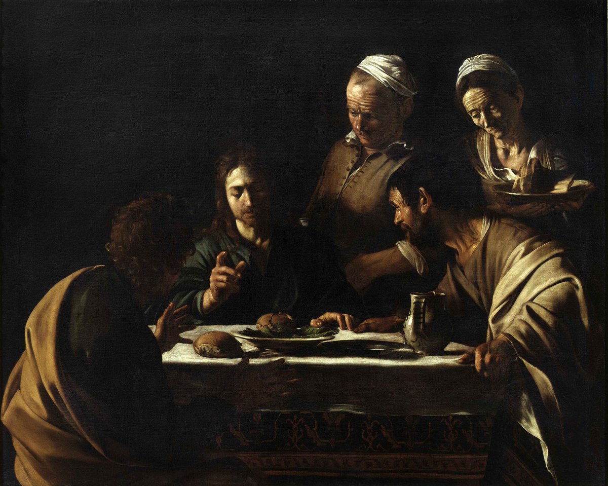 #BCarte

“La peste [...] influenza le scene narrative in una successione di tableau vivant [...] La peste diventa [...] spettacolo [...] come venne trasformato da Federico Borromeo, nato nel 1564 (giusto sette anni prima di #Caravaggio)”.

- Cena in Emmaus, 1606 @museobrera