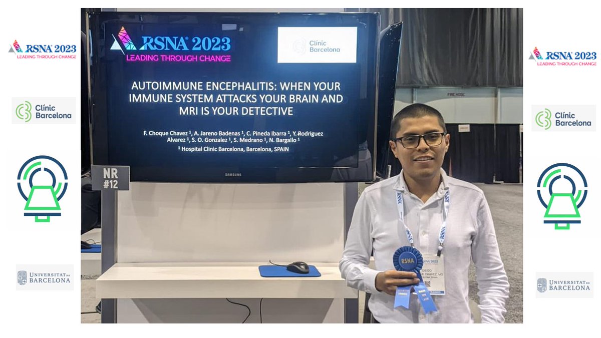 Salvador Pedraza (@salvasapedraza) on Twitter photo Enhorabona al Dr Diego Choque en la #RSNA23 pel seu poster poster “Autoiinmune Encepahalitis: When your inmune sistem attacks your brain and MRI es your Detective” <a href="/hospitalclinic/">Hospital Clínic</a> <a href="/SENR_org/">SENR_org</a> <a href="/idibaps/">IDIBAPS</a> <a href="/Radiolegs_CAT/">radiolegscatalunya</a> <a href="/seram_/">@SE AMBIENTAL</a> <a href="/myESR/">myesr</a> <a href="/RSNA/">RSNA</a> <a href="/diegochoque/">Diego Choque</a> Enhorabona al Dr Diego Choque en la #RSNA23 pel seu poster poster “Autoiinmune Encepahalitis: When your inmune sistem attacks your brain and MRI es your Detective” <a href="/hospitalclinic/">Hospital Clínic</a> <a href="/SENR_org/">SENR_org</a> <a href="/idibaps/">IDIBAPS</a> <a href="/Radiolegs_CAT/">radiolegscatalunya</a> <a href="/seram_/">@SE AMBIENTAL</a> <a href="/myESR/">myesr</a> <a href="/RSNA/">RSNA</a> <a href="/diegochoque/">Diego Choque</a>