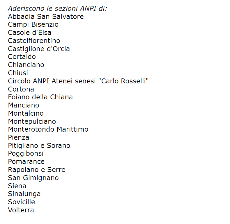 ANPIColle's tweet photo. Condividiamo  qui il nostro comunicato relativo al discorso del Presidente Giani  tenuto durante la cena di gala dell'associazione monarchica (!)  "Consulta dei Senatori del Regno". https://t.co/YXV0wBdBY8