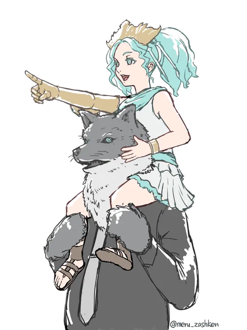 ダラガブマウント#FF14 #FFXIV #FF14イラスト 