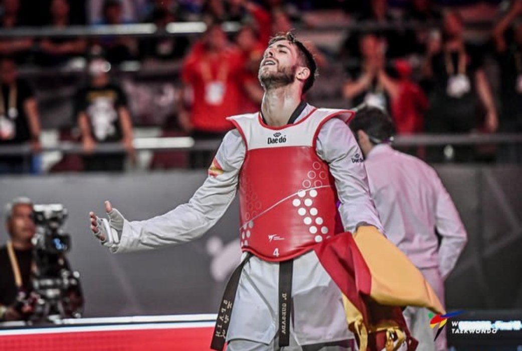 🥋#Taekwondo Grand Prix Final de Manchester 🏴󠁧󠁢󠁥󠁮󠁧󠁿

Cuartos de final
❌ -80kg ♂️ Daniel Quesada 🇪🇦 pierde 0-2 (3-4, 6-8) 🆚 Eissa 🇪🇬 (bronce olímpico y mundial)

😢 Daniel no podrá alcanzar la plaza olímpica por ranking

#Manchester2023WTGPFinal #WTGPFINAL