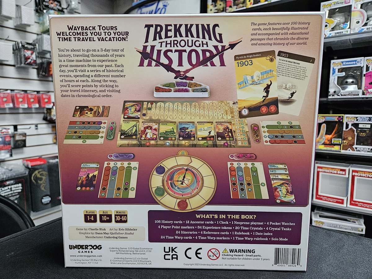 drewstees's tweet image. 🎲 Stop by Nick Nack's Full Frontal Attack in Hershey for a demo of Trekking Through History, running today until 3pm! 🎲  A great family game for the holidays, and educational too! 👍

@GamesUnderdog
@NickNacksAttack 
@DexEnvoy