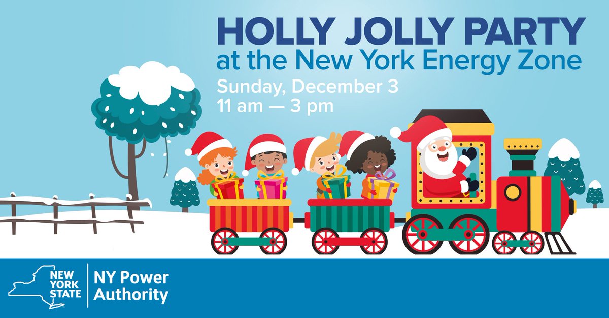 Our Holly Jolly Party at the New York Energy Zone tomorrow (11am - 3pm) is sure to bring the holiday magic to all visitors!

Photos with santa, holiday crafts, electric train rides and more are just some of the activities happening. 

Event details: facebook.com/events/1079719…
