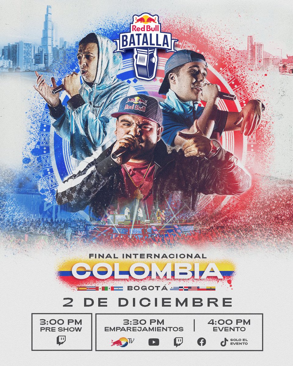 redbullbatalla's tweet image. ¡ESTAMOS A UNAS HORAS!

¿Están listos?

¿Quién será el campeón internacional de #RedBullBatalla 2023?

Nos vemos en un rato en win.gs/Internacional23