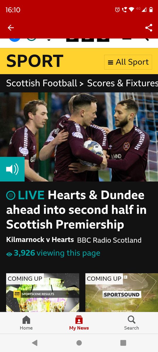 GoldCascade's tweet photo. Who at BBC wrote this    #heartsdundee https://t.co/YL4nhbHoGL