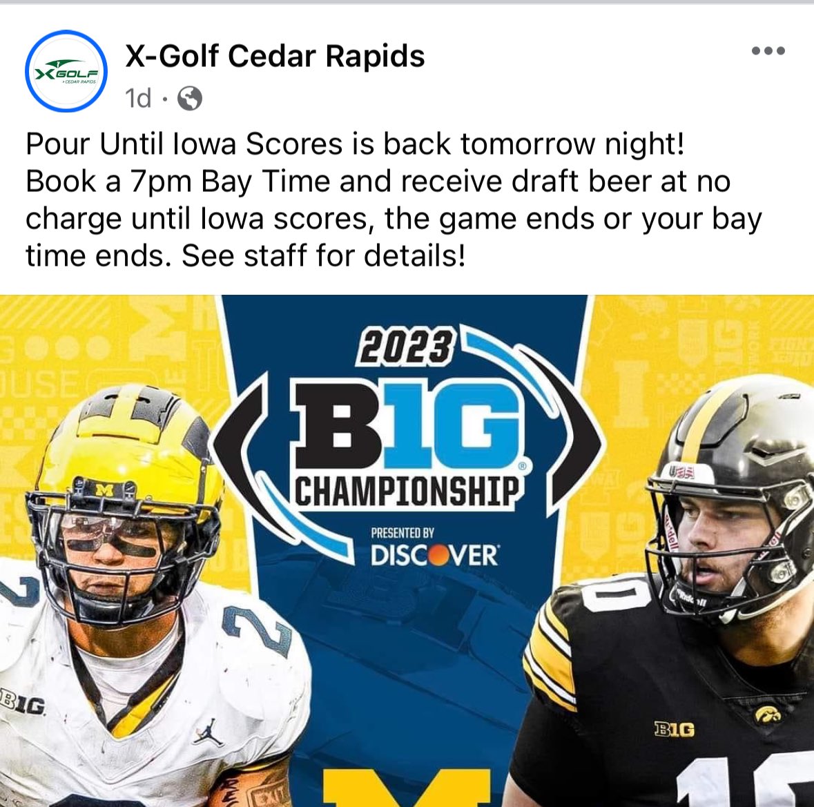 Hassel_Chris's tweet image. A place in Iowa is offering free beer from kickoff UNTIL IOWA SCORES 🤣🤣

(h/t @brianvitti)