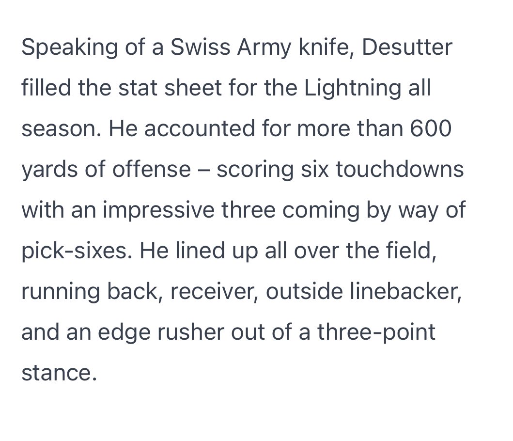 Thank you <a href="/brijerzak/">Brian Jerzak</a> and <a href="/PrepRedzoneMN/">Prep Redzone Minnesota</a> for the article. I appreciate the recognition and had a great senior season with <a href="/EV_Football/">Eastview Football</a>