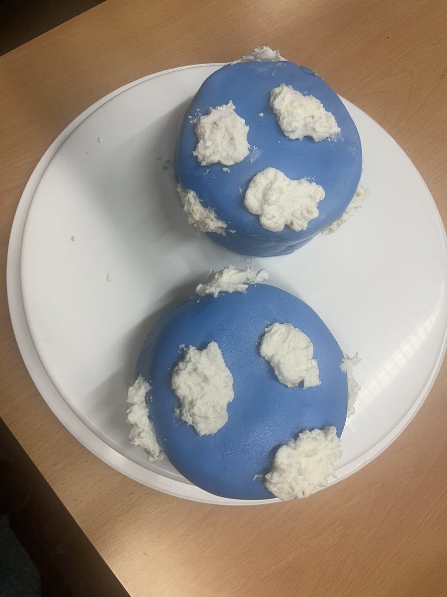 Two more impressive entries from year 13 music students. Hannah created two cakes with the title ‘cloudbusting’ inspired by our Kate Bush revision and Lottie created a ‘magic circle of music’ in cake form for our 20th century music unit!