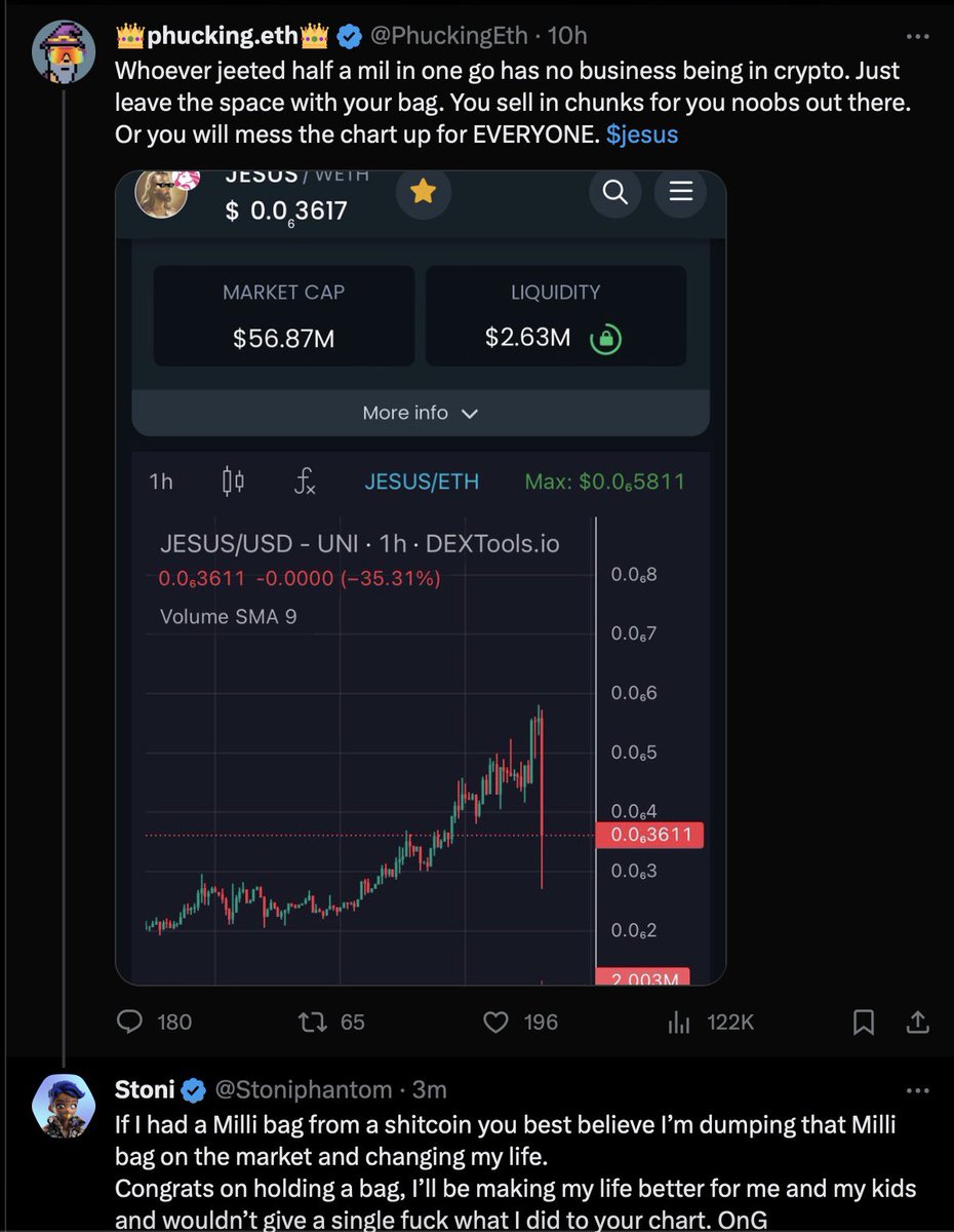 Don’t get shamed for selling and keeping a chart healthy so they could dump on you later. Take profits or they’ll be taken from you by those who tell you not to.