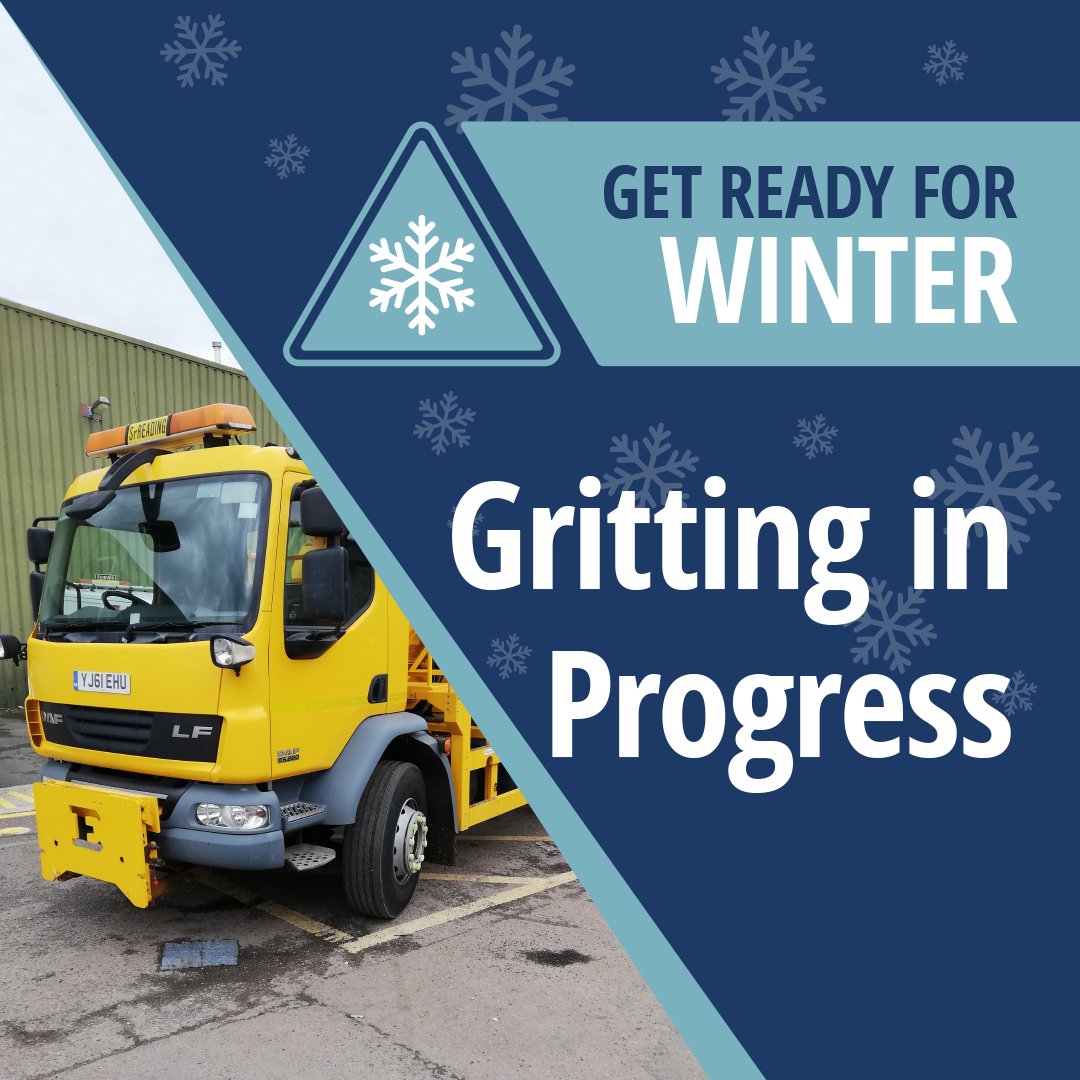 With a Met Office Yellow Warning for ice in Swindon on Sunday morning, our gritting team have been out this afternoon treating 210 miles of roads. 

Here's the map of routes: maps.swindon.gov.uk/SBCatMyCouncil…