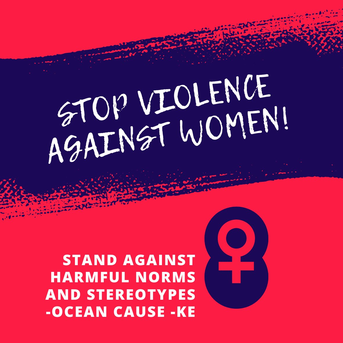 Day 10: 'Take a stand against harmful norms and stereotypes. Together, we can challenge and change societal expectations to build a more inclusive world. #BreakTheNorms #ChangeForEquality #16DaysOfActivism #OceanCauseKenya
