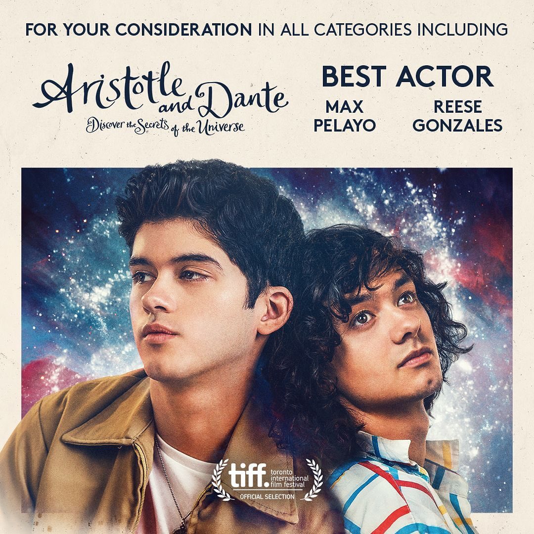✨For your consideration - Aristotle and Dante Discover the Secrets of the Universe✨

#AriandDanteMovie #FYC #ForYourConsideration  #Movies #Film #Cinema #Oscars #Awards #AwardsSeason #AcademyAwards #FilmTwitter