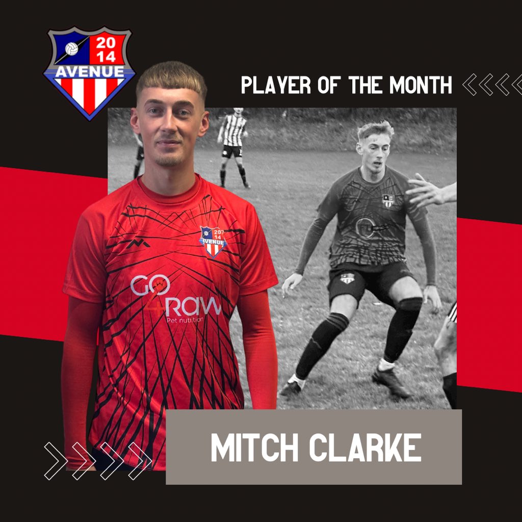 Avenue MFL Player of the Month -: MITCH CLARKE Well done Mitch 👏🏼 🔴⚫️🔵