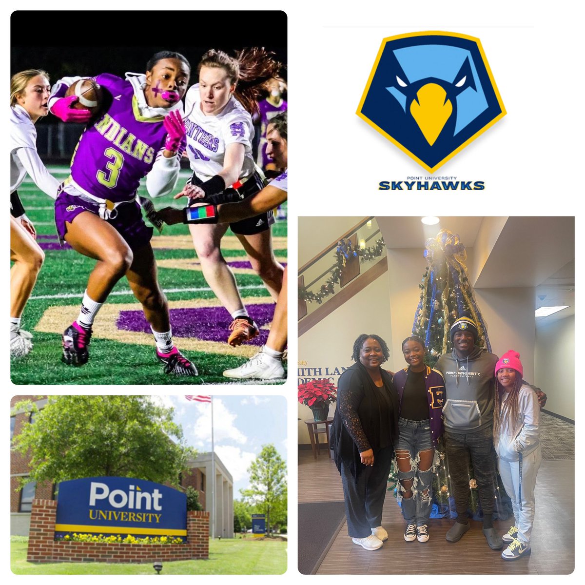 Thank you <a href="/theseusjack28/">TJ Jackson</a> for the awesome visit and offer to play the game I love at Point University! @PointFlagFB 🏈
