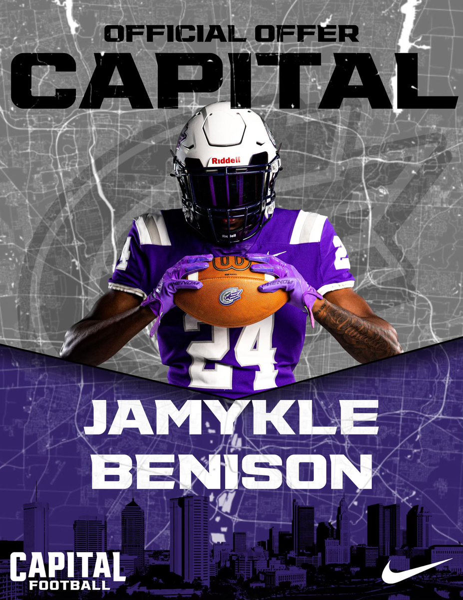Thank you, to <a href="/CapitalU_FB/">Capital University Football</a> for the offer. Thank you to the coaches that showed me around as well! <a href="/CoachBenBurns/">Ben Burns</a> <a href="/evan_nunez24/">Coach Evan Nunez</a>