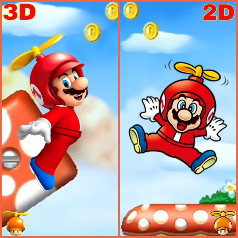 AcpLrp310's tweet photo. ❤️Propeller Mario🧡
🍄3D vs. 2D🌪
#Mario #SuperMario #PropellerMario #3D #2D #Nintendo #Comparison #Edit https://t.co/WO10iyZQpH