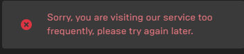 am i the only one getting this error