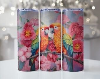 New listing parrots #tumblerswrap #floraltumbler #parrottumbler visit our store and see our other products etsy.me/3rOpQy0