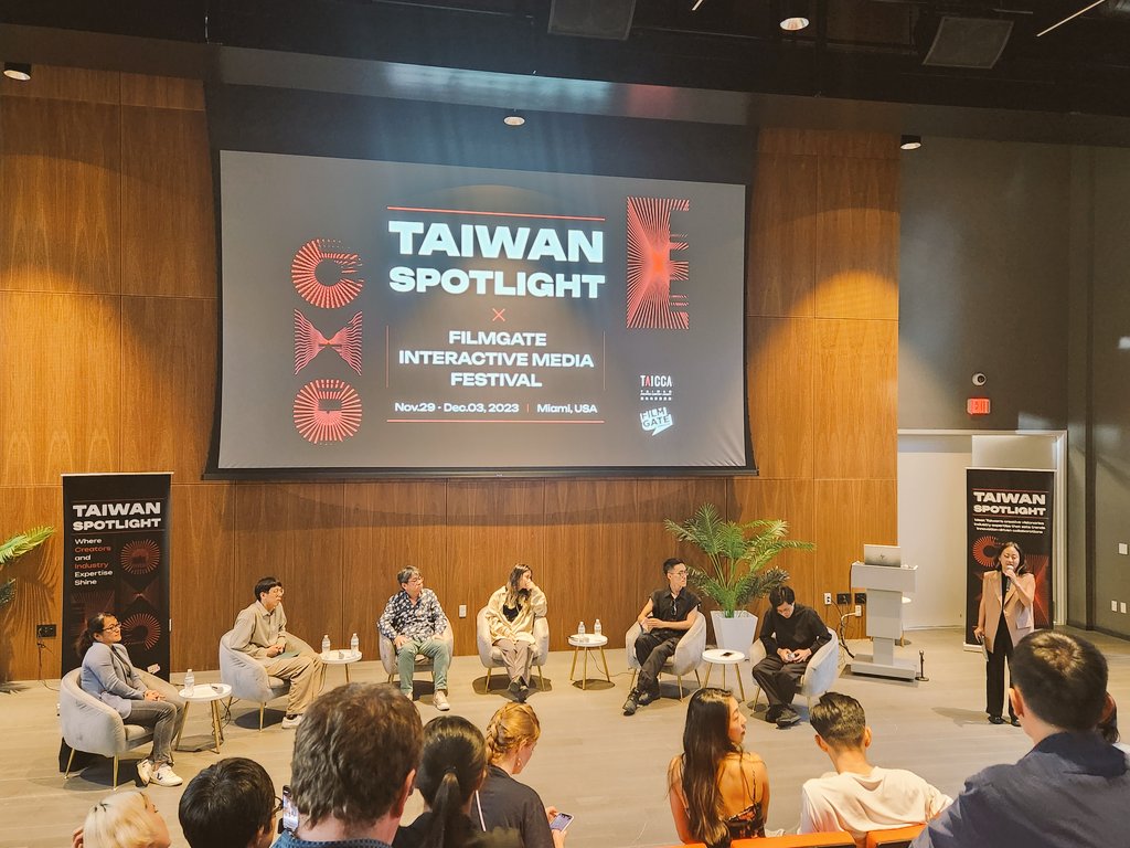 EphemeralMedia's tweet photo. Fascinating @TAICCA_Official projects & presentations at the Taiwan Spotlight of FilmGate Interactive #fgi2023 #vr #theater #ai #digitalart #xr https://t.co/cPb3uAJ8EB