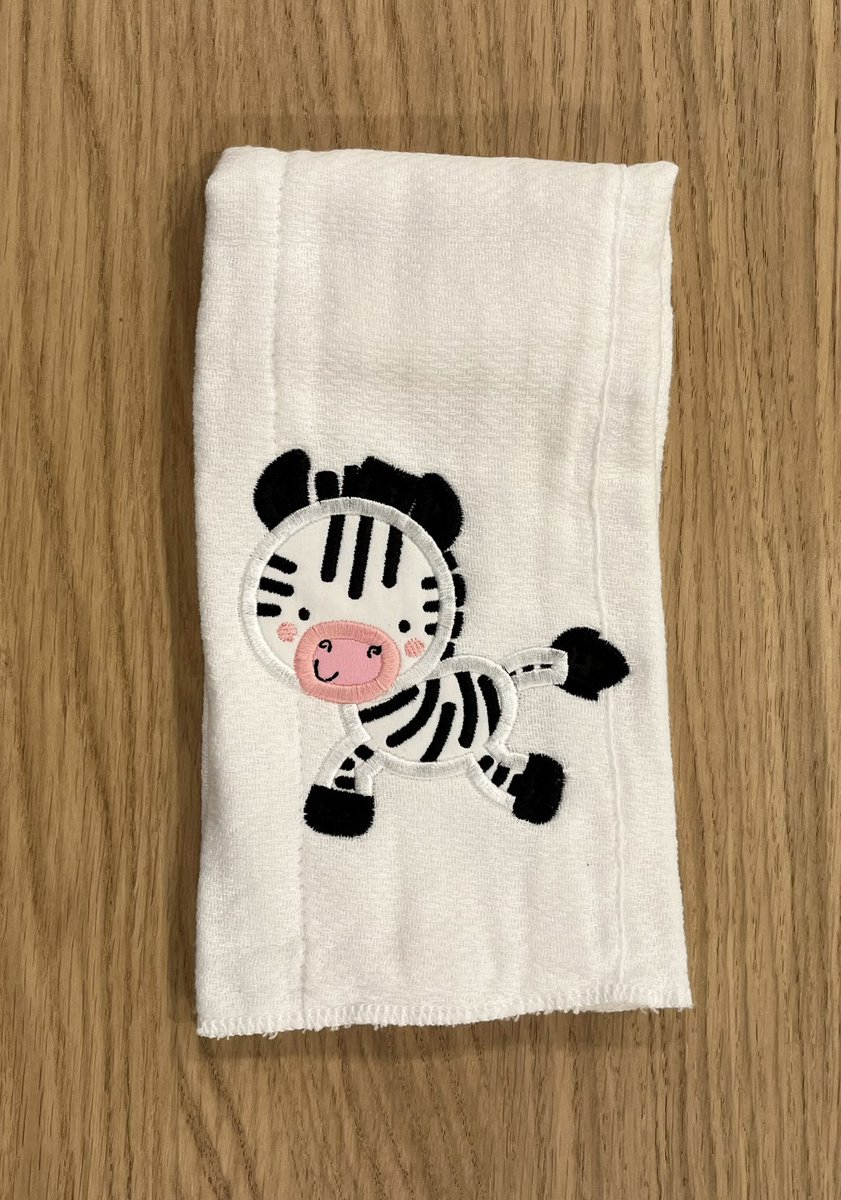 I love how these burp cloths turned out. So cute!  
#rosethicketfarms #embroidery #babygift #burpcloths #smallbusiness