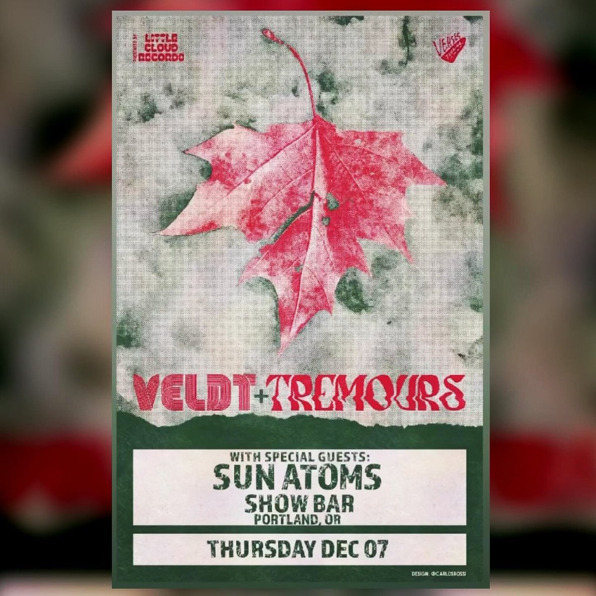 @littlecloudrecords repost: Portland! Come on out to @showbar.pdx at @revolutionhall next Thursday, 12/7 for an all @littlecloudrecords showcase of some of the best on our roster. Soulgaze legends @_theveldt with support from @tremoursmusic and @sun_atoms ! Not to be missed!