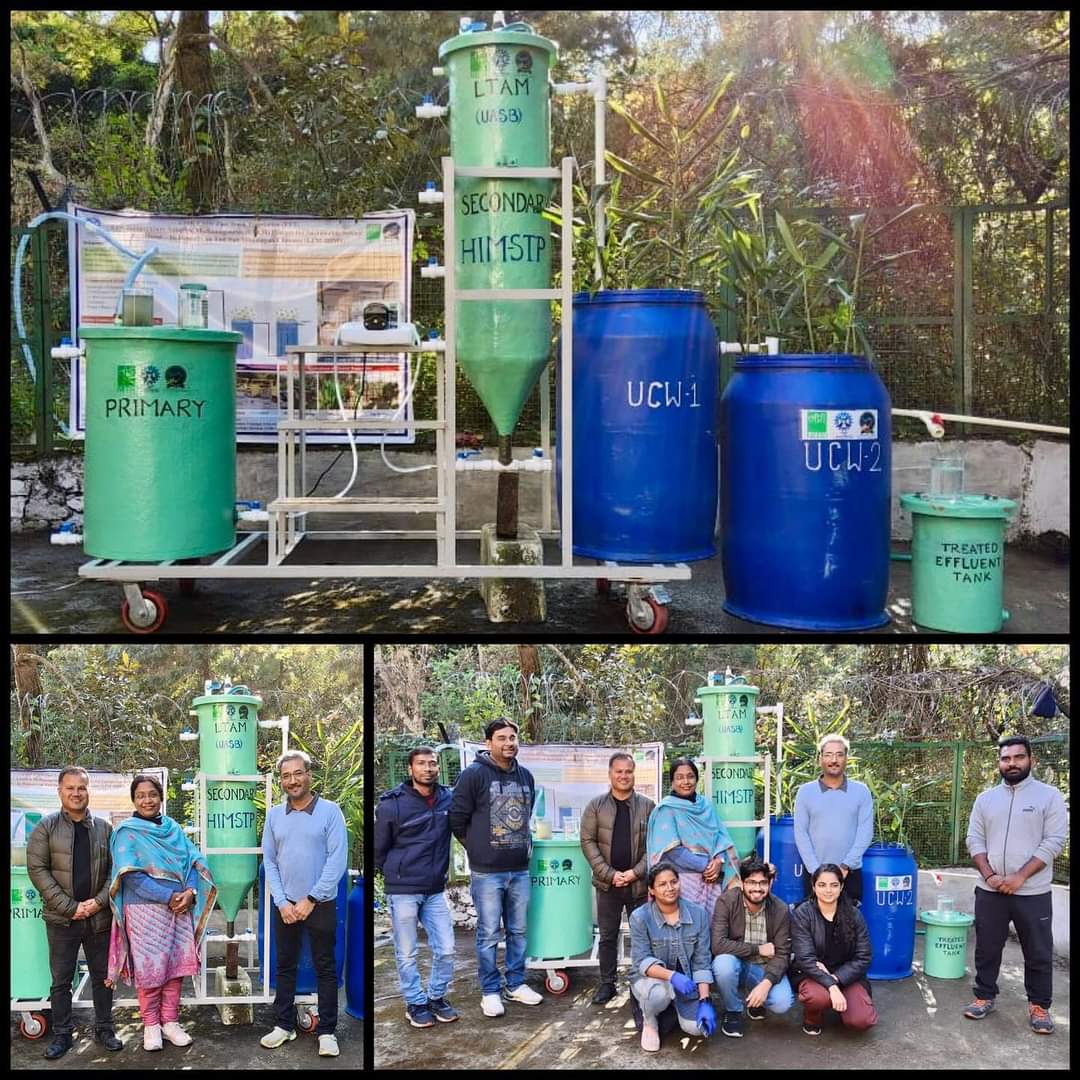 CSIR-NEERI's HIM-STP treats sewage in cold climates. Based on Low Temperature Methanogenesis (LTAM) Process, the HIM-STP has been successfully installed and commissioned by CSIR-NEERI  with CSIR-IHBT at Gondhala village, Lahaul and Spiti, HP and at CSIR-IHBT campus at Palampur