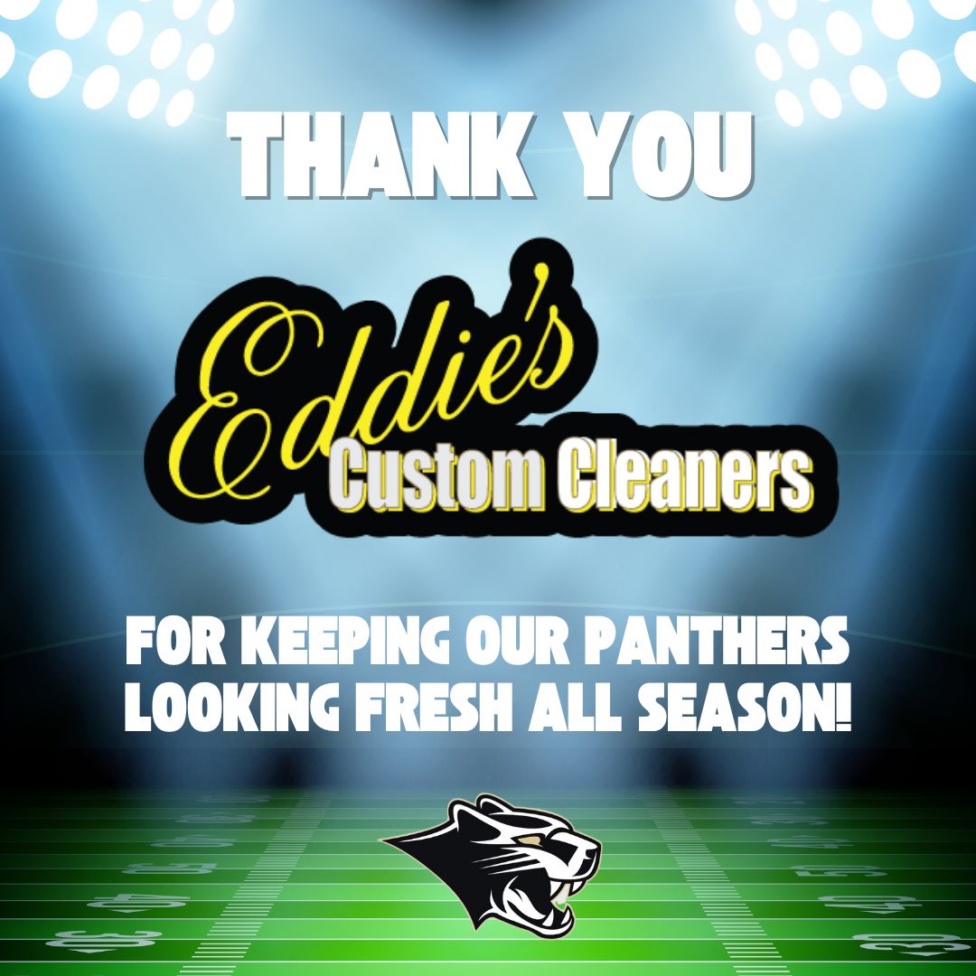 plantpanthersfb's tweet photo. Please support Eddieโs Custom Cleaners! They have the most generous and professional business owner and employees. This is why they are the official dry cleaner of Plant Football ๐๐ค
#PantherPartner https://t.co/TdgtK62Z7N