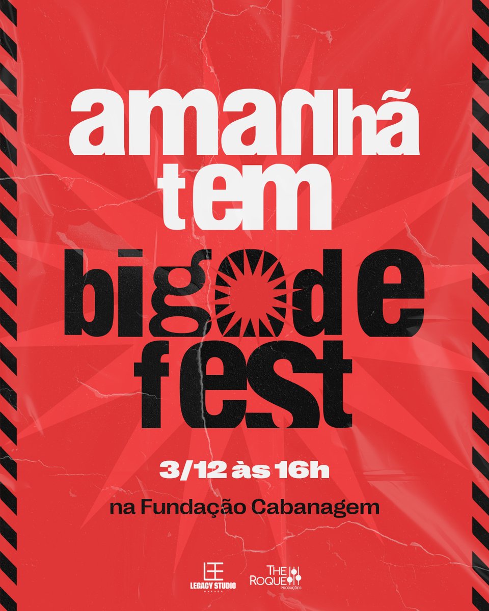 bigodefest's tweet photo. É AMANHÃ CARAIOOOOOOOOOOOOOOOO

Bigode Fest - Edição N° 5 | Dia 3 de Dezembro, na Fundação Cabanagem

Ingressos antecipados na nossa Bio ❤️

#festivaldemusica #rock #rap #deathmetal #blues #maraba #musicaalternativa #indierock https://t.co/qrdJVHc7V7