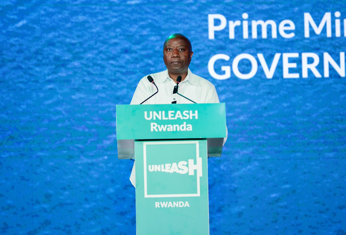 PrimatureRwanda's tweet photo. Today, PM Dr. Ngirente officiated the Unleash Innovation Lab 2023 in Kigali. The week-long event is a global platform for innovation that aims to help achieve the Sustainable Development Goals and will run from December 2nd to 8th, 2023. #UNLEASHRwanda https://t.co/pi5SQuqTYo