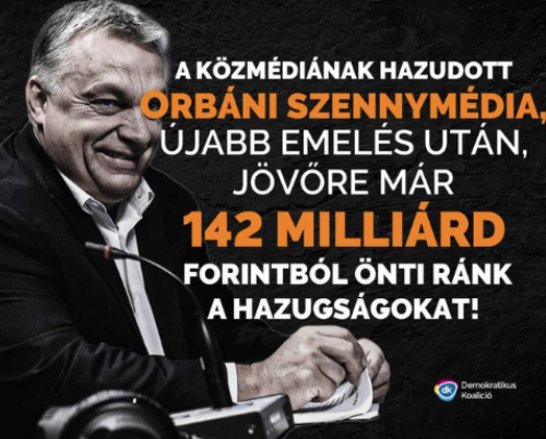A kormany 142 mlrd-ert mukodtet propaganda-hazugsaggyarat, de a tenyleges osszeg meg tobb is lehet. De legalabb @mauripartizan buszke is ra! Ha ez nem veri ki a biztositekot, semmi sem. #Fidesz #FideszMustFall #propaganda #FactoryOfLies #Hungary
