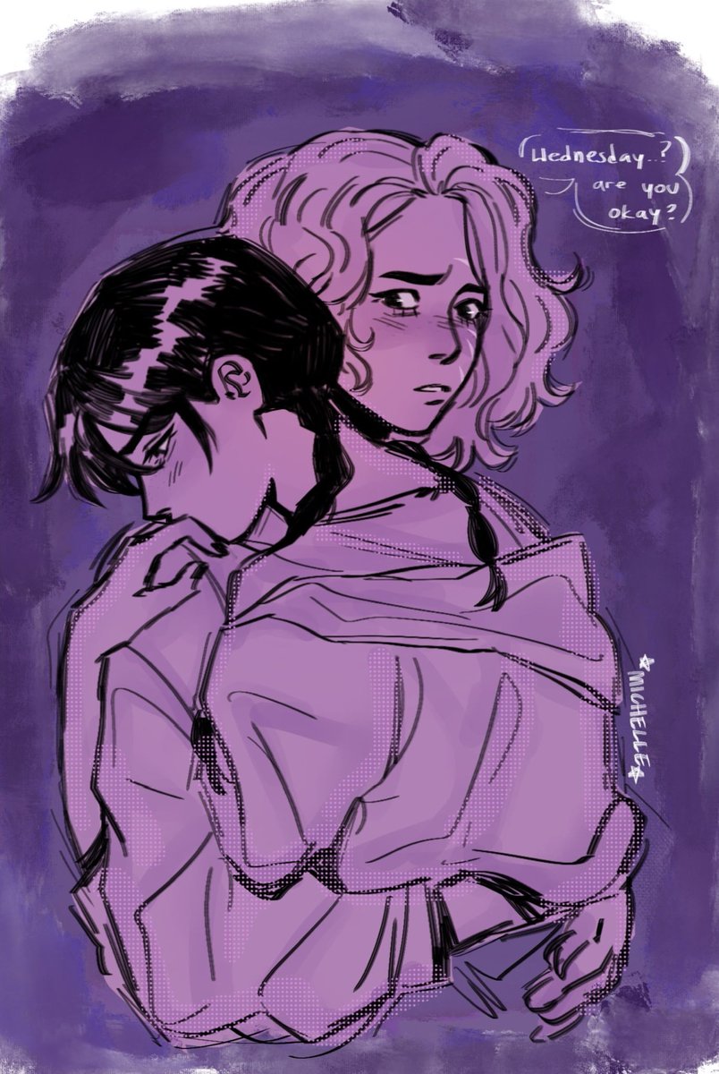 danisxb_mchy's tweet photo. Wednesday finds comfort in Enid, she will never admit it though. #wednesdayaddams #enidsinclair #wenclair #wenclairfanart #wlw https://t.co/PO1LcsXHo1