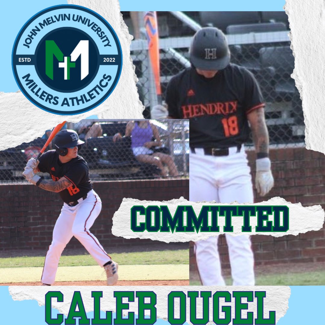 JohnMelvinU's tweet photo. John Melvin University welcomes College Transfer, Caleb Ougel to the Millers Baseball Program. https://t.co/PzWJ35G5o6
