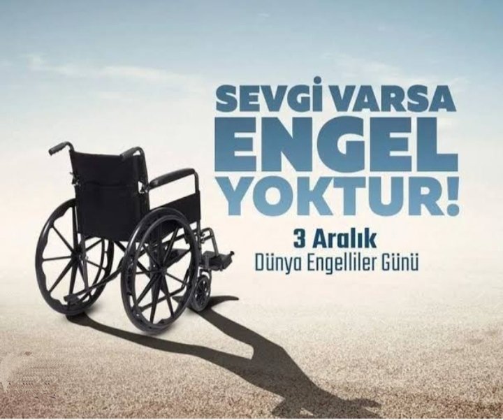 iskender_islen's tweet image. #SEVGİ #VARSA #ENGEL #YOKTUR

3 Aralık Dünya Engelliler Günü                             Her Sağlıklı  bireyin birer Engelli adayı olduğunu unutmayalım