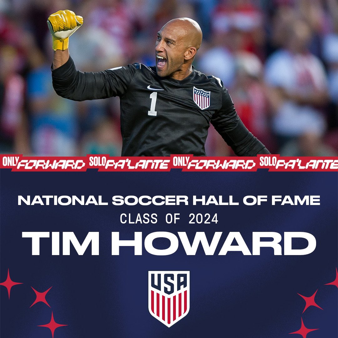 Congratulations to #USMNT legend <a href="/TimHowardGK/">Tim Howard</a>! 

He’s headed to the <a href="/soccerhof/">National Soccer HOF</a> 👏👏👏
