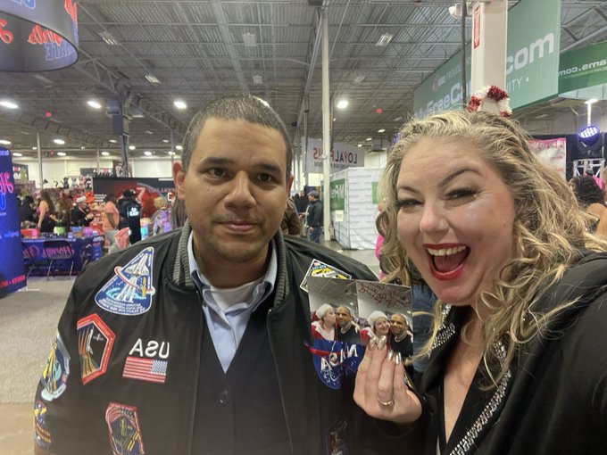 Having fans buying things online, bring them to the show and photos they&rsquo;ve taken with me from other