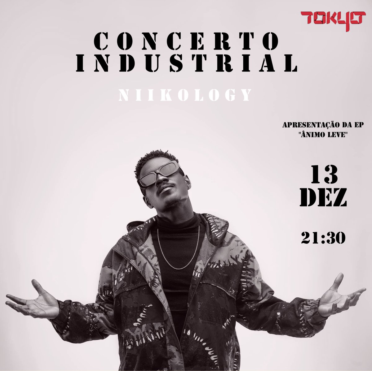 Depois de muita batalha cá em Portugal, tenho o prazer de anunciar o meu primeiro "concerto Industrial " e apresentação do Ep " Ânimo Leve" oficialmente,  Niikology , no dia 13 de Dezembro as 21:30, que venham ver o concerto que eu tenho coisas para explicar !!