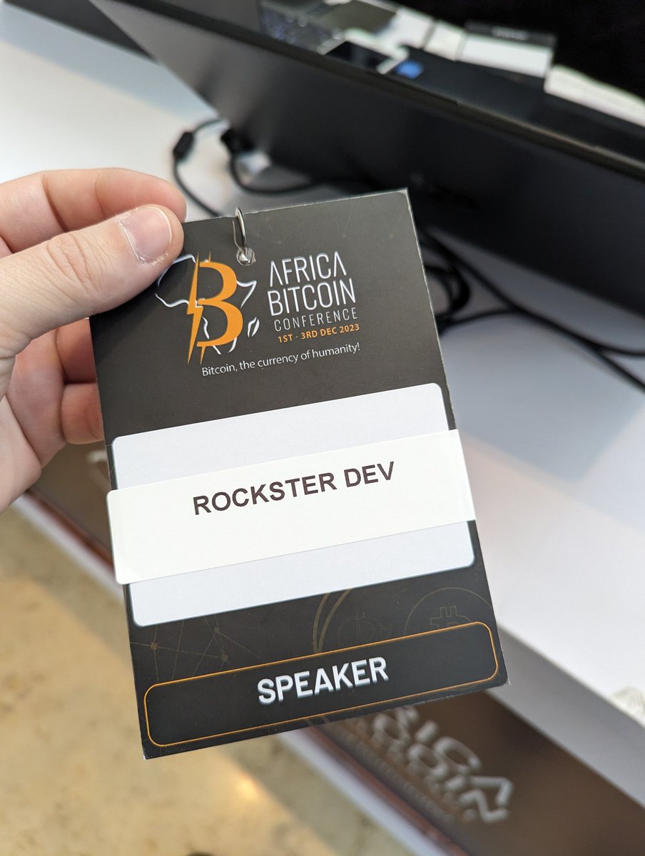 r0ckstardev's tweet photo. After Ben Arch, we now have Rockster Dev. #AfroBitcoin #ABC2023 https://t.co/qQvNN7AaHI