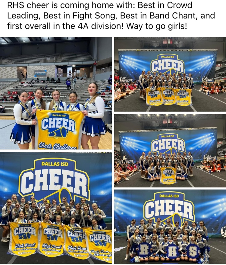 Congratulations to RHS Cheer on a very successful competition this morning! #RobinsonISD