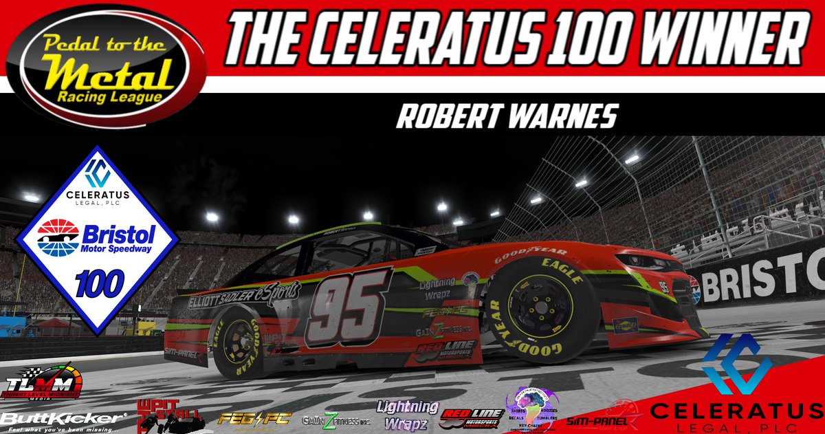 ANOTHER SHOT TO GET TO THE TOP!

It is not over yet. And this season championship hunt has two drivers going for it all still for that title! And with this win, Robert Warnes has two more races to go to come out on top!

#iRacing