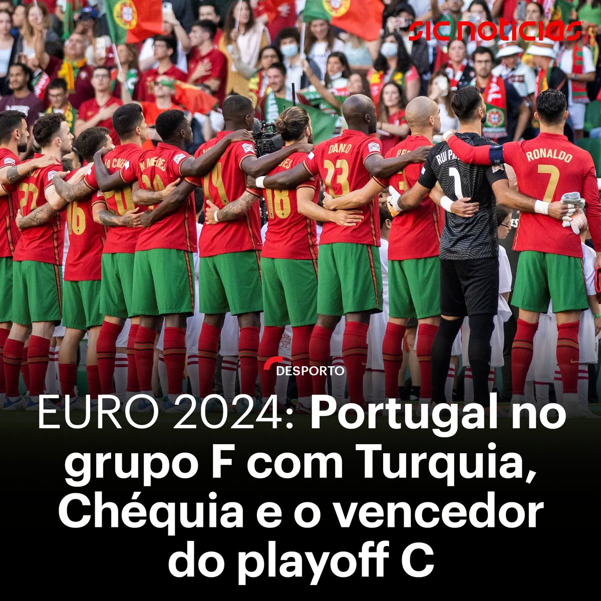 Euro 2024: Turquia, Chéquia e vencedor do Play-off C no grupo de Portugal