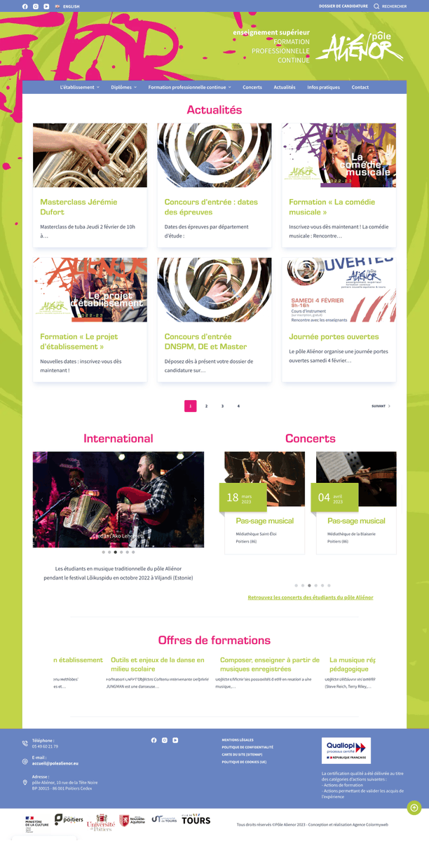 Discover a beautiful #WordPress website: Pôle Alienor beautifulpress.net/website/pole-a… #Education