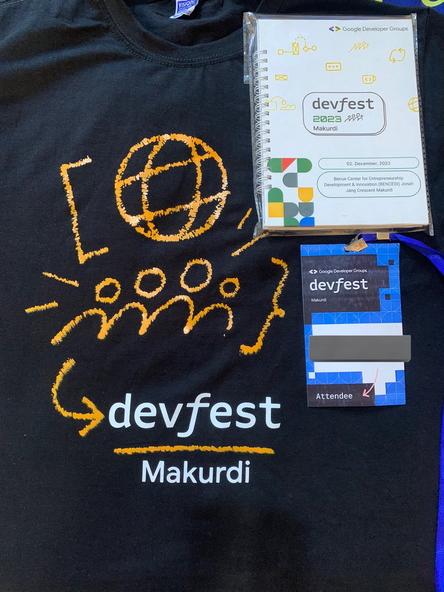 Congratulations to me.
I actually won a prize..
 A very Big Thank you to the Organizers of @GDGMakurdi Devfest 2023
The speakers and attendees…
My appreciation also goes to @YateghteghSKY 
@SKYHubNigeria for being part of this amazing project..