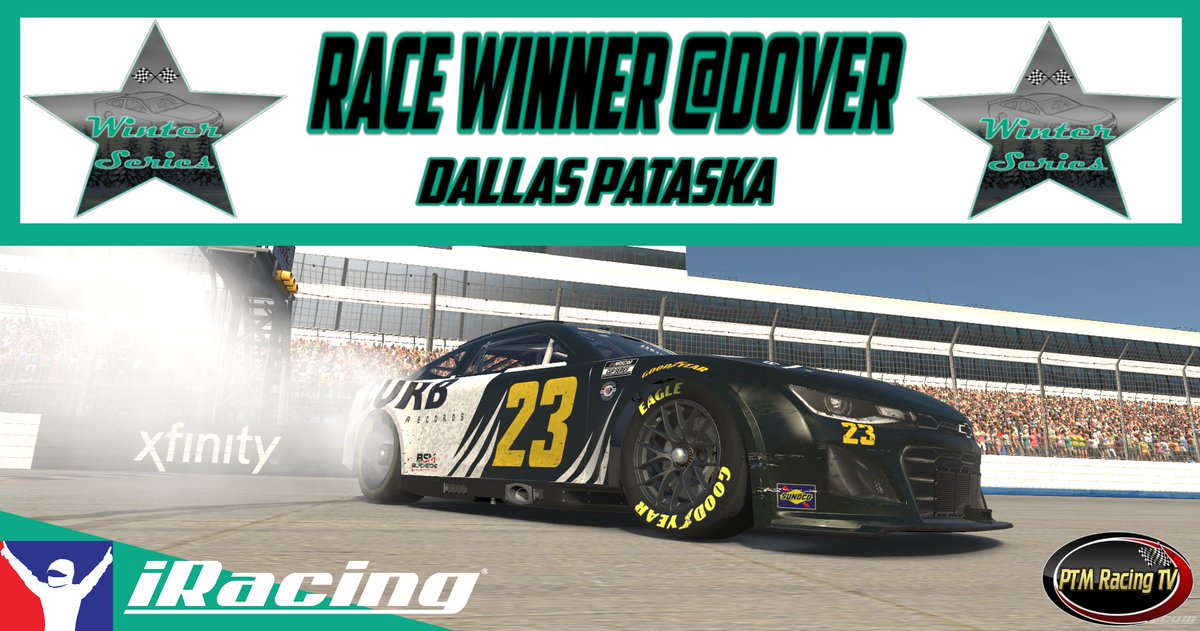 A MONTEROUS WIN! 

In the monster mile, not many could beat the beast within. However those that can are the ones who can stand above all else. And Dallas Pataska claimed victory this day! 

#iRacing