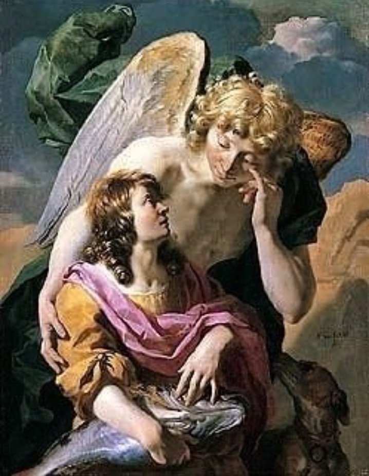 "This good angel is praying for you and offers to God all your good works, your holy and worthy desires."