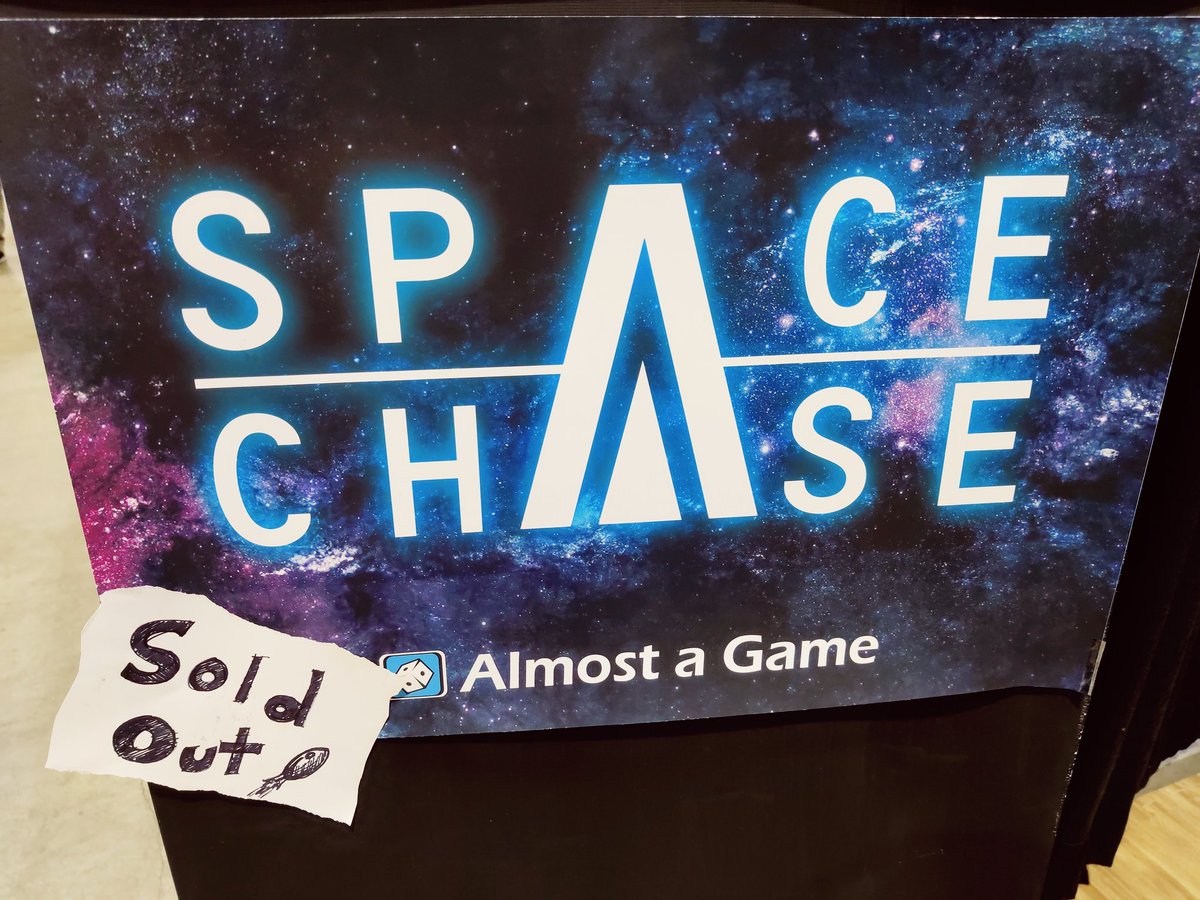 almostagame's tweet image. And just like that Space Chase is sold out!!! #paxunplugged