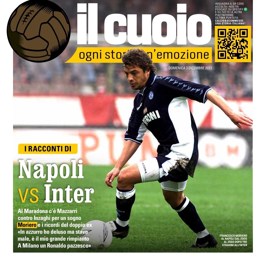 Per il big match #napoliinter di domani, all'interno del #corrieredellosport in uscita a Napoli, uno speciale de Il Cuoio nel quale ho raccontato Careca e Klinsmann, protagonisti delle sfide degli anni Ottanta.
#edipress #ilcuoio